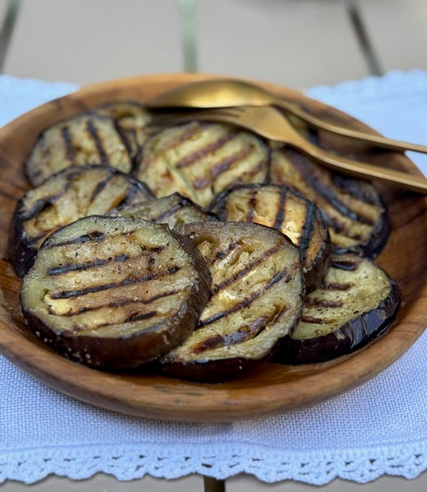 Gegrilde aubergines