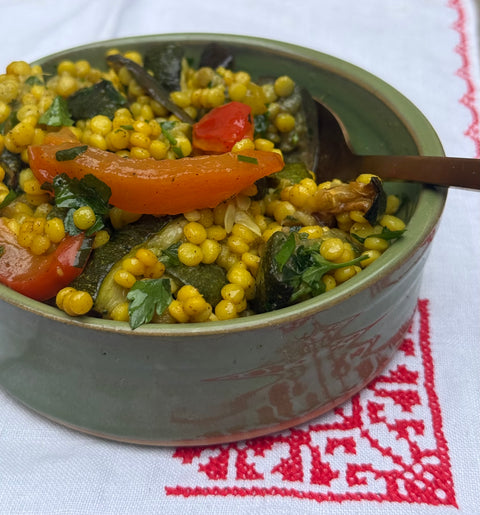 Couscous geroosterde groenten