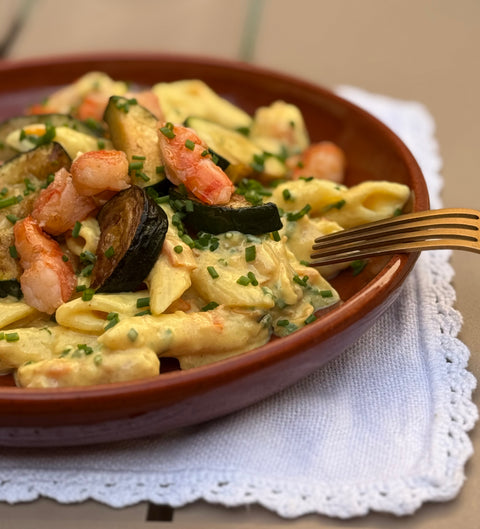 Penne scampi
